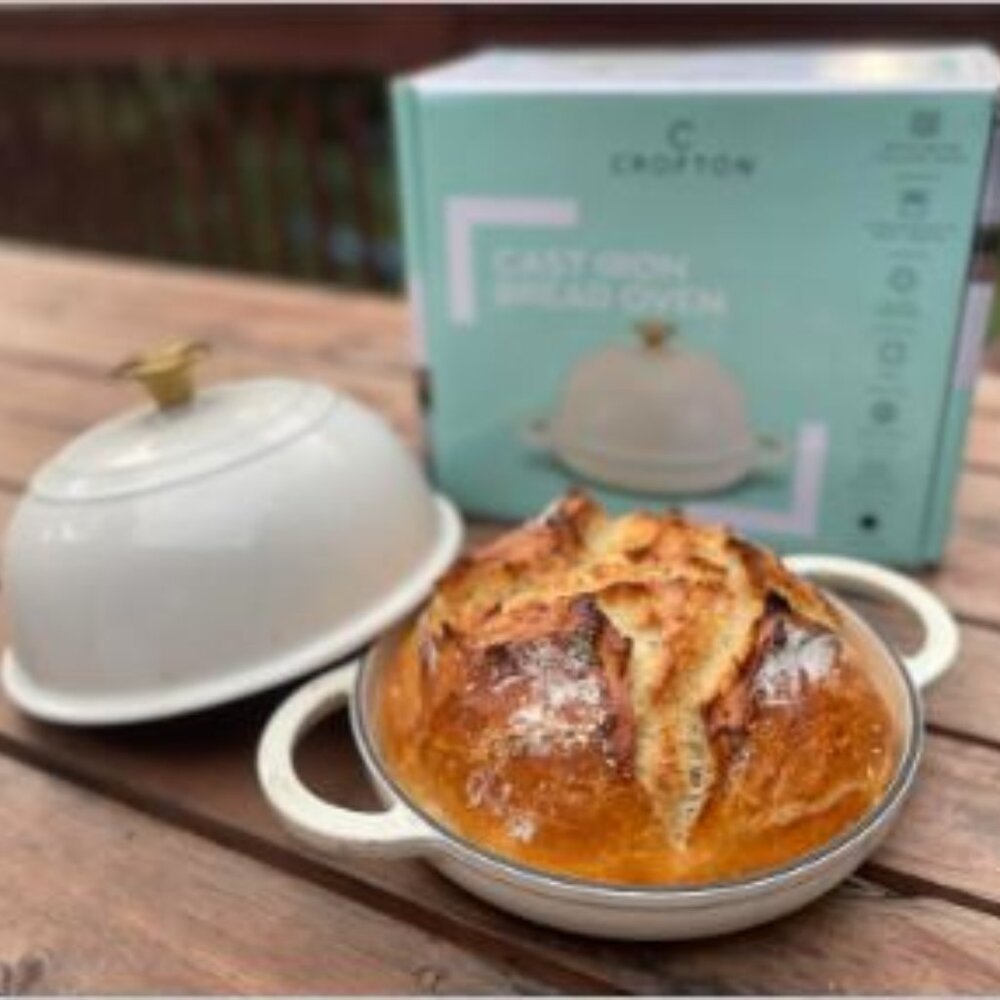 Crofton Cast iron Bread dome 'Cream'